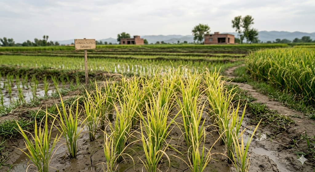 چاول میں پوٹاش کی کمی کی علامات، نقصانات اور بہترین علاج 2026 | Rice Potash Deficiency Guide