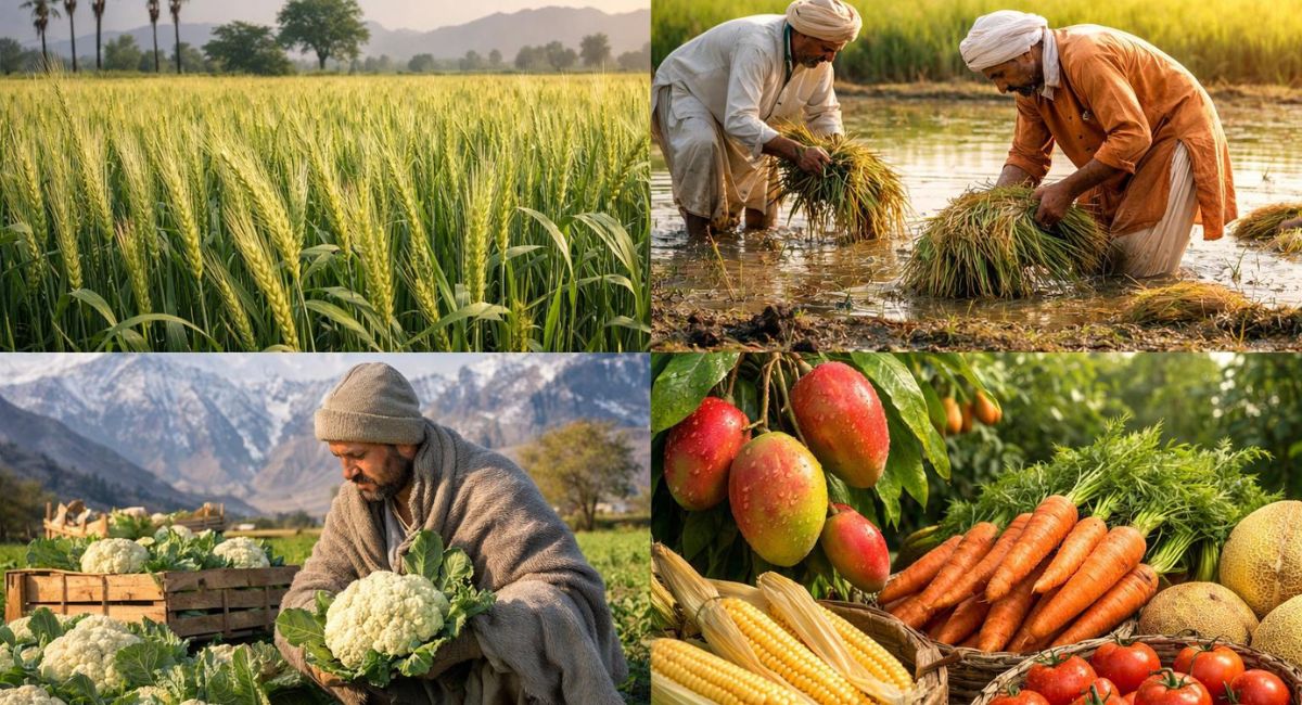پاکستان میں موسم کے حساب سے کاشت ہونے والی سبزیوں کی مکمل لسٹ 2026 | Seasonal Vegetables in Pakistan